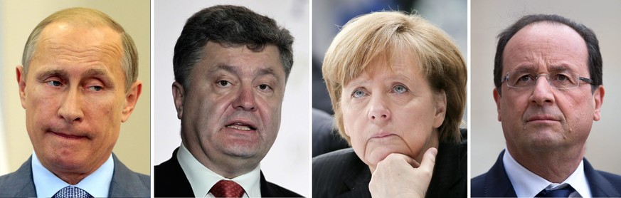 Putin, Poroschenko, Merkel und Hollande sprechen heute über das künftige Vorgehen im Kriegsgebiet Donbass.&nbsp;