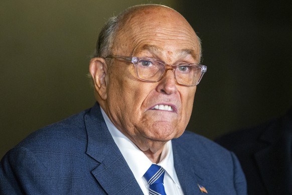 FILE - Rudy Giuliani speaks to the media outside Manhattan federal court in New York, Jan. 3, 2025. (AP Photo/Ted Shaffrey, file)
Rudy Giuliani-Car Accident