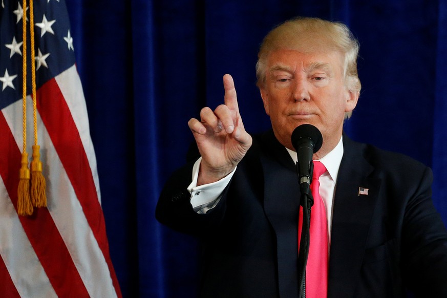 Republican presidential nominee Donald Trump speaks at a campaign event at Trump Doral golf course in Miami, Florida, U.S., July 27, 2016. REUTERS/Carlo Allegri