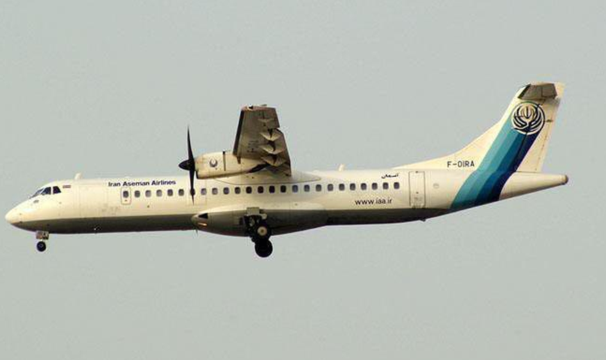 Eine ATR-72 von Aseman Airlines.&nbsp;