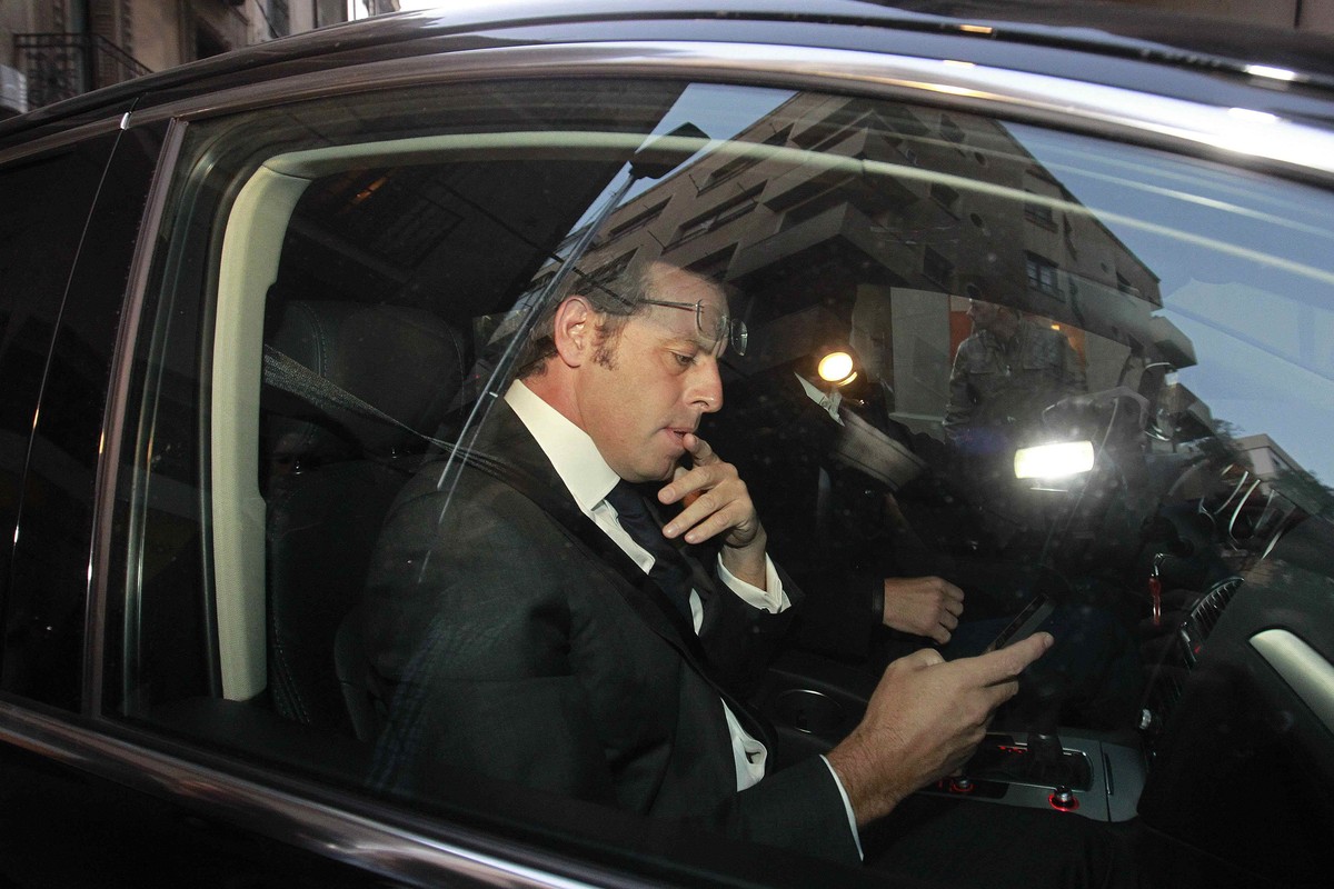 Rosell auf dem Weg zur Sitzung.