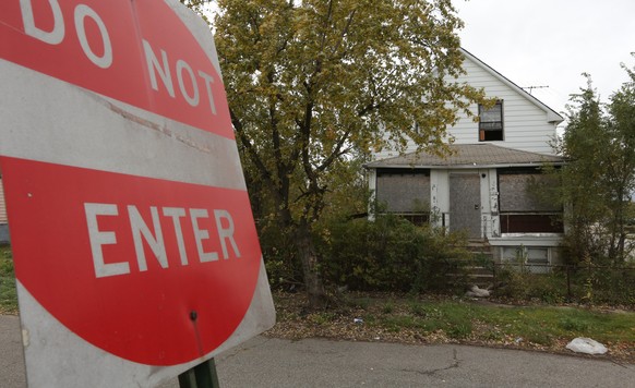 GARY, IN - OCTOBER 21: A home sits abandoned in the 2200 block of Massachusetts Street October 21, 2014 in Gary, Indiana. According to police, Darren Deon Vann, 43, allegedly left the body of an unide ...