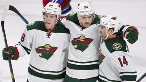 Nino Niederreiter (Mitte) konnte sich 20 Mal als Torschütze feiern lassen.