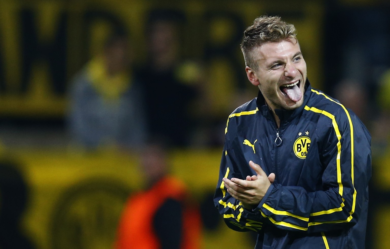 Ciro Immobile freut sich über den Auftaktsieg. Dortmund besiegt Arsenal mit 2:0.