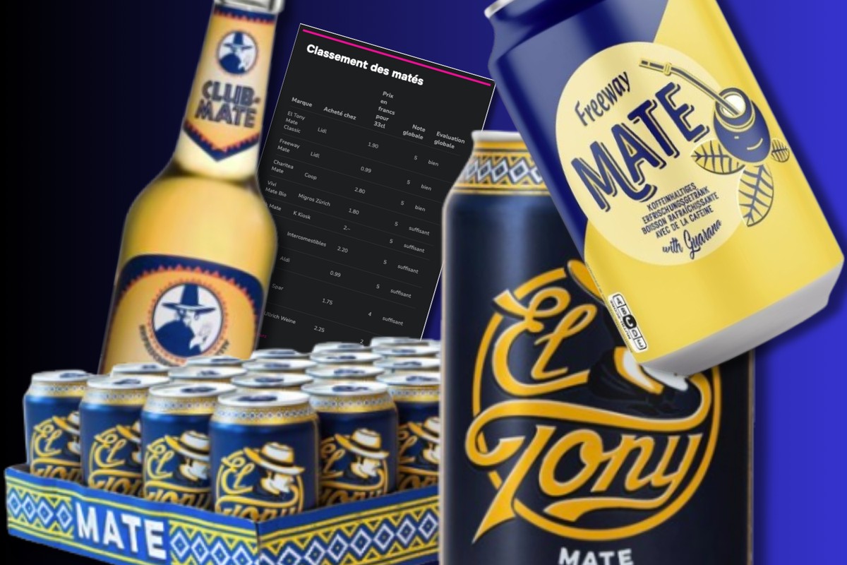 Les Suisses ont voté: voici le meilleur maté. Le club mate est le pire, le meilleur El Tony Mate