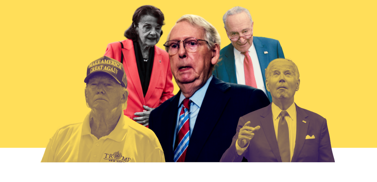 Mitch McConnell, 81 ans, vient à nouveau d'avoir une «absence» de trente longues secondes, au milieu d'une conférence de presse. Il n'est pas le seul à montrer des signes de faiblesse.