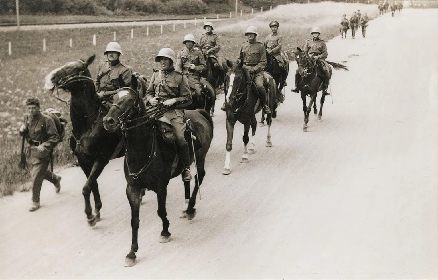 In der Armee spielten Pferde bis Mitte des 20. Jahrhunderts eine wichtige Rolle. Hier ein Bild aus den 1930er-Jahren.
https://www.historic.admin.ch/dma/media/image/cc9bde61-2d31-4791-87ce-45dcac05b22d