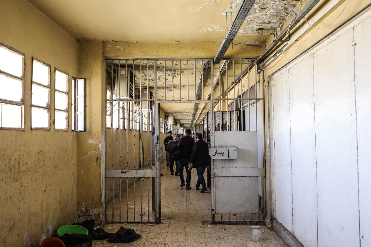 DAMASCUS, SYRIA - NOVEMBER 9: An interior view as teams carry out investigation in secret compartments at Sednaya Prison after the fall of the Assad regime in Damascus, Syria on December 9, 2024. Anad ...
