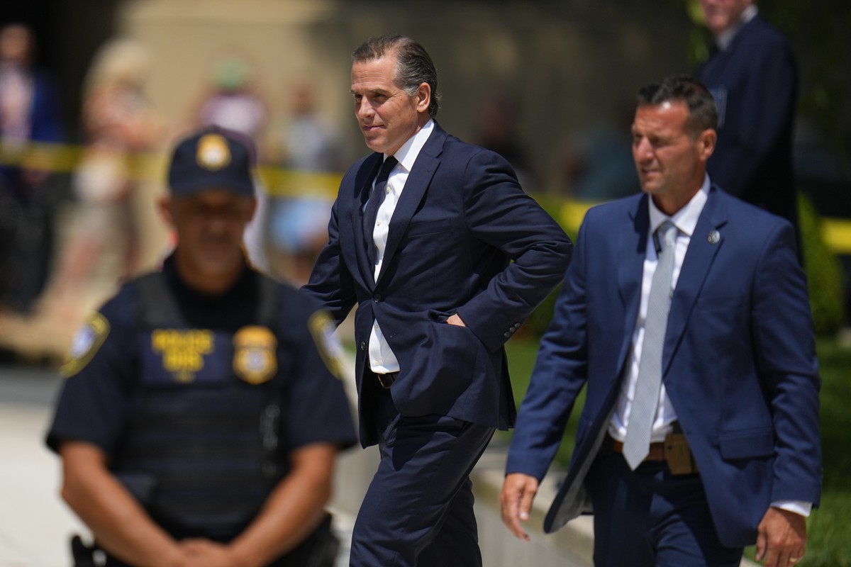 President Joe Biden?s son Hunter Biden leaves after a court appearance, Wednesday, July 26, 2023, in Wilmington, Del. (AP Photo/Julio Cortez)
Hunter Biden