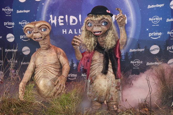Tom Kaulitz, left, and Heidi Klum attend Heidi Klum&#039;s 23rd annual Halloween party on Thursday, Oct. 31, 2024, at Hard Rock Hotel New York in New York. (Photo by Evan Agostini/Invision/AP)
Tom Kau ...