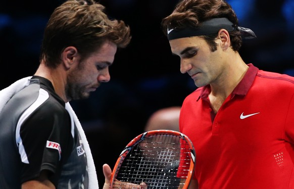 Taten sich bei ihrem Marathon-Match in London gegenseitig keinen Gefallen: Stan Wawrinka und Roger Federer.