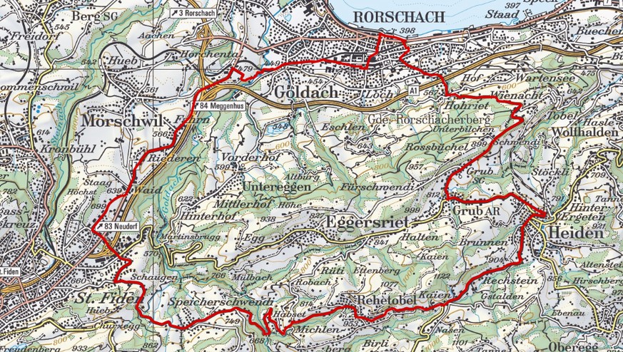 Ebike Rorschach Rehetobel