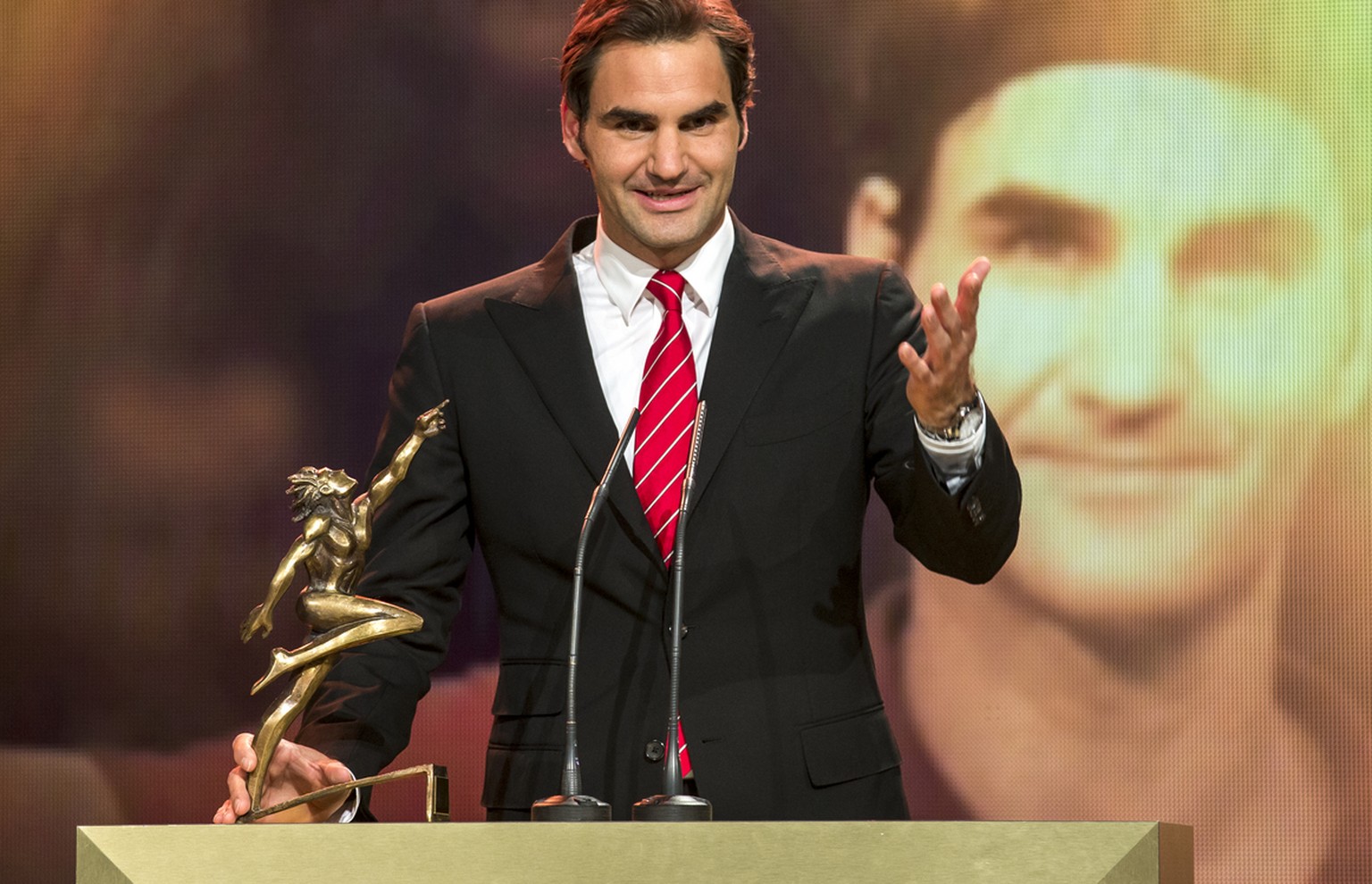 Wurde bislang sieben Mal Schweizer Sportler des Jahres: Roger Federer.