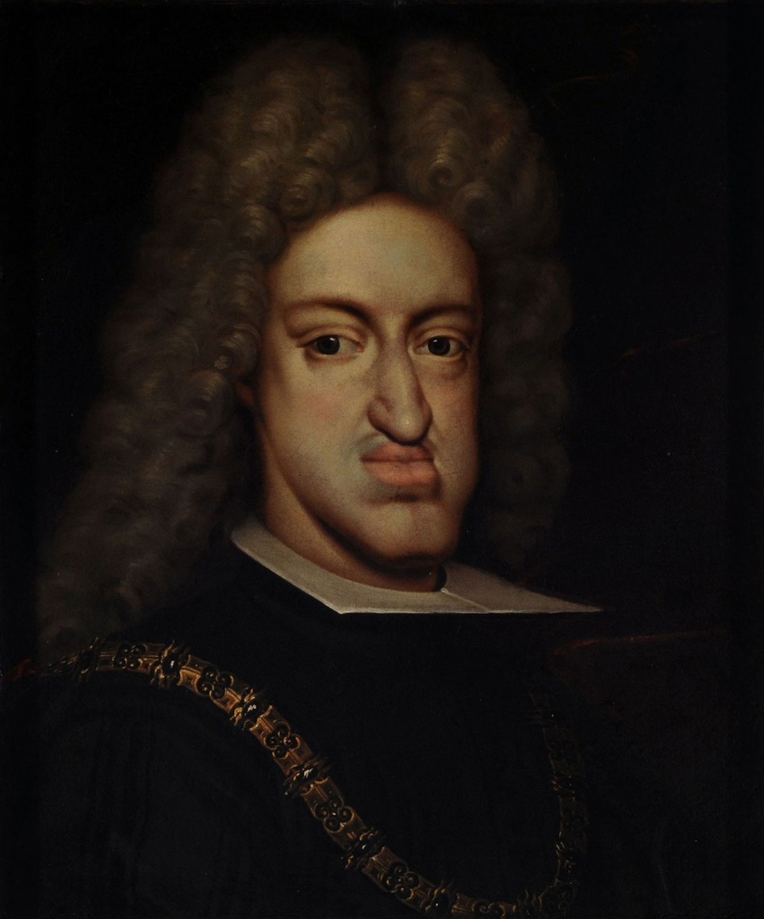 Um sein Erbe stritten sich die Franzosen mit dem Rest Europas: König Karl II. von Spanien.
https://commons.wikimedia.org/wiki/File:Carlos_II,_El_Hechizado_-_An%C3%B3nimo.jpg