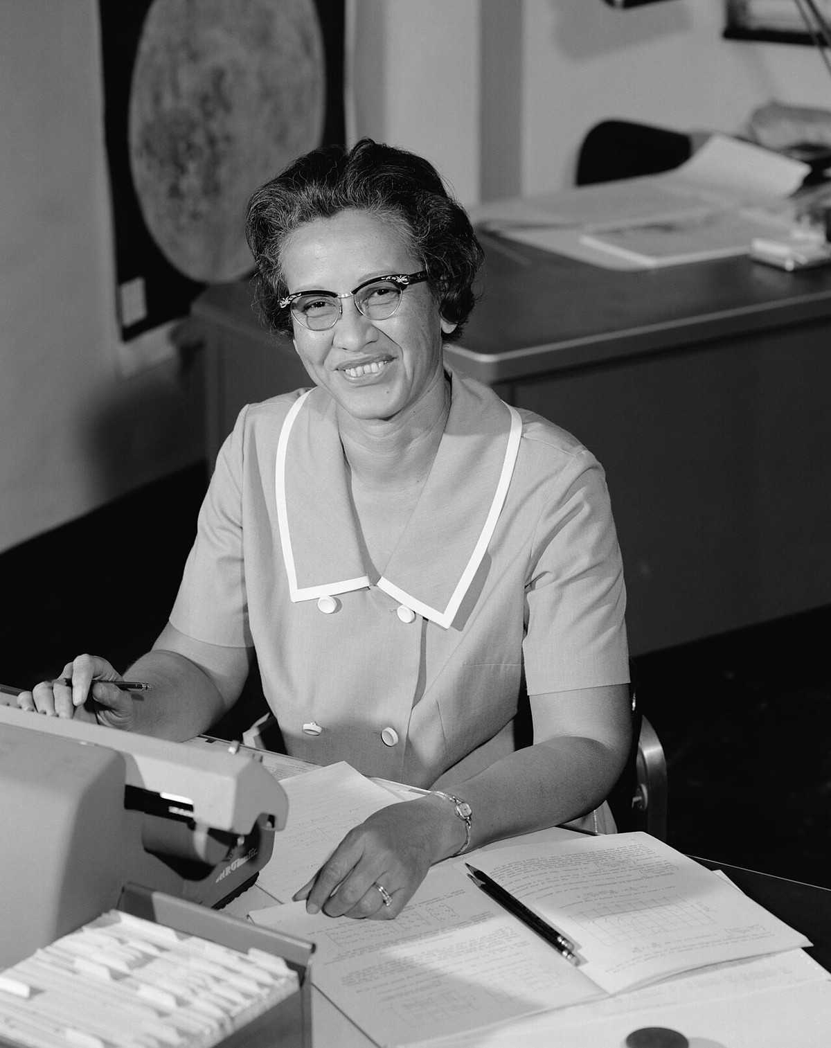 Ordinateur humain célèbre: Katherine Johnson à la NASA, 1966.