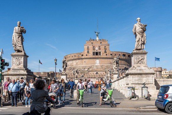 Rom, Italien - 13 März 2023: Castel Sant Angelo Castel Sant Angelo in the city of Rome in Italy *** Castel SantAngelo Engelsburg in der Stadt Rom in Italien