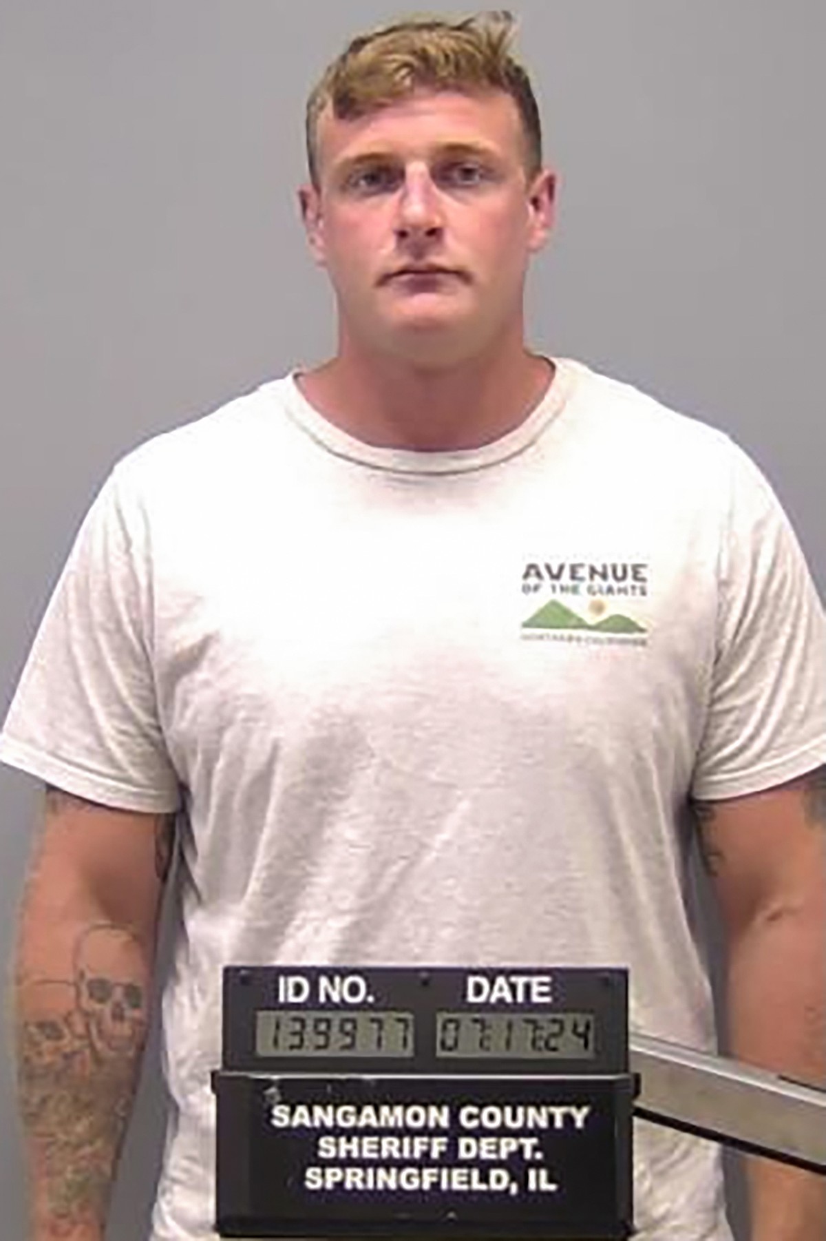 This booking photo provided by the Sangamon County Sheriff's Office shows Sean Grayson, on July 17, 2024, in Springfield, Ill. Grayson, an Illinois sheriff?s deputy, has been charged with murder  ...