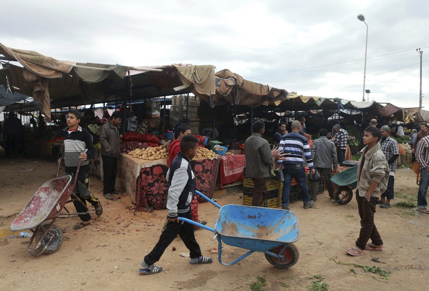 Markt in Bengasi, Libyen.