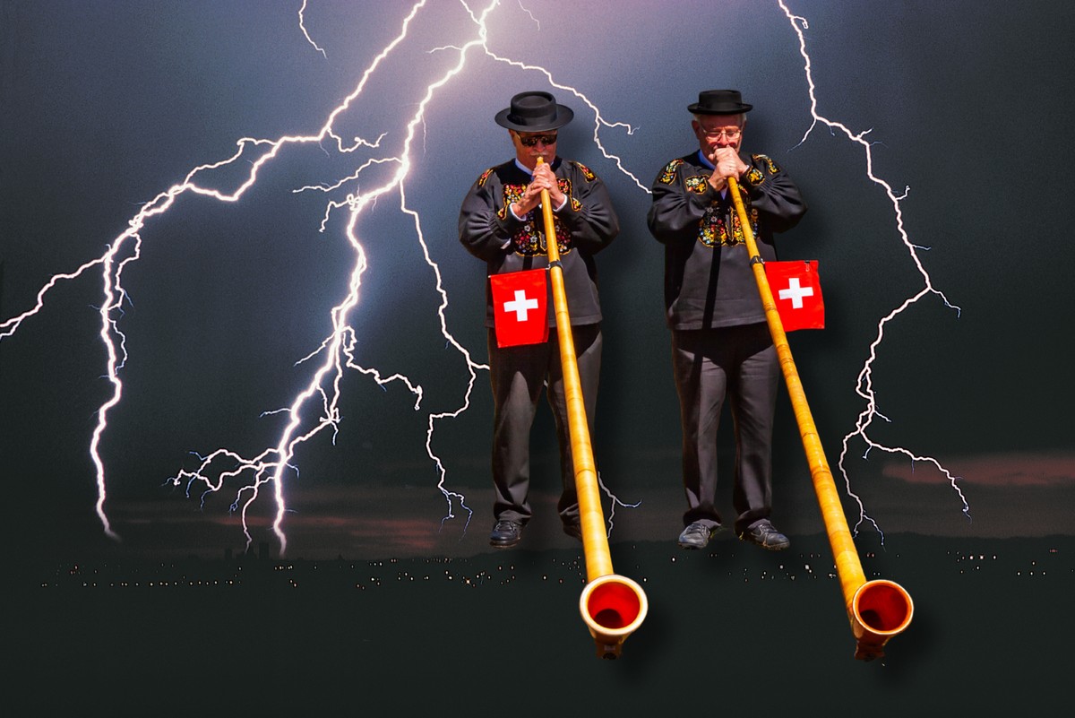 Le risque d'être frappé par la foudre en Suisse