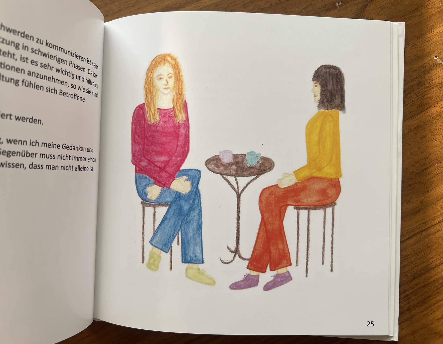 Melanie hat ein Buch geschrieben, in dem sie ihre Erfahrungen mit Körperdysmorphie verarbeitet und reflektiert.