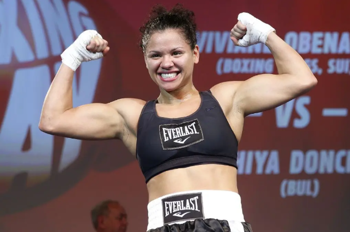 Bild aus besseren Tagen: Boxerin Viviane Obenauf feierte 2014 einen Sieg im Ring.