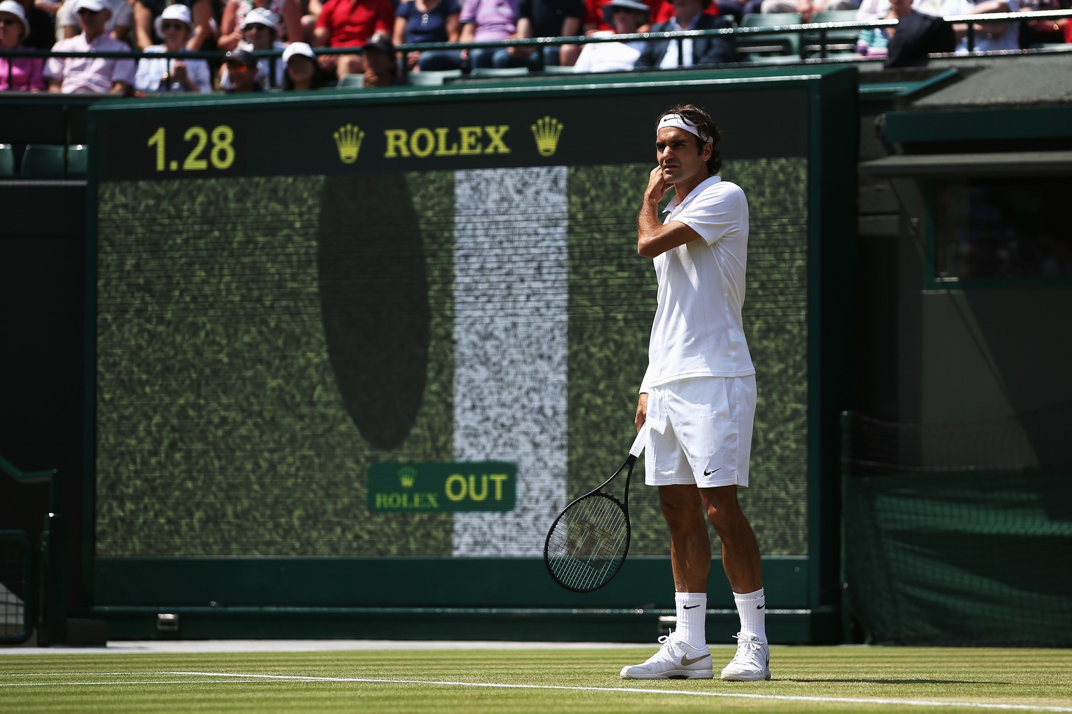 Roger Federer ist bekanntermassen kein Freund des Hawk-Eyes: Kein Wunder, wenn man die Studie liest.