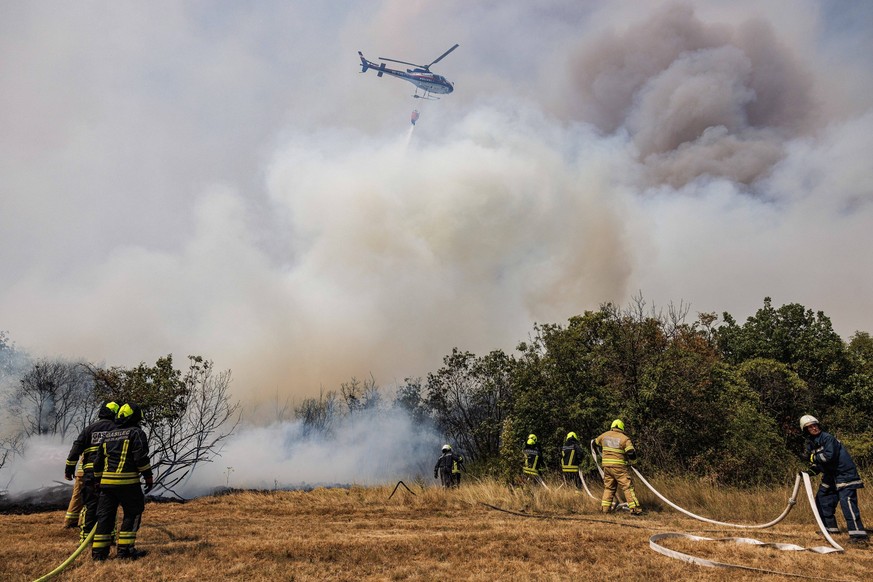 Waldbrand Slowenien