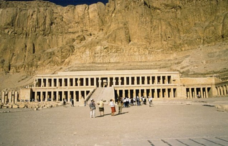 Wenige Augenblicke vor dem Beginn des Anschlags in Luxor am 17.11.1997