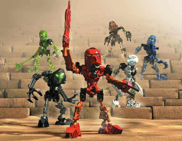 Bionicle – die zusammensetzbaren Lego-Roboter.