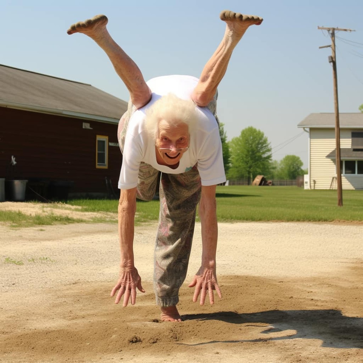 KI-Fail mit Handstand