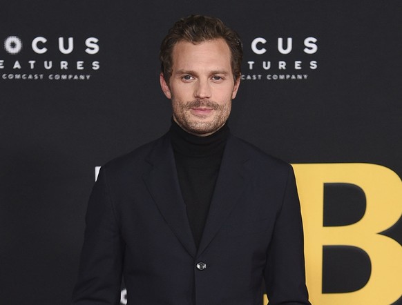 FILE - Jamie Dornan arrives at the premiere of &quot;Belfast&quot; on Nov. 8, 2021, in Los Angeles. Dornan stars in The BBC series �??The Tourist�?� which will air in the U.S. on HBO Max later this ye ...