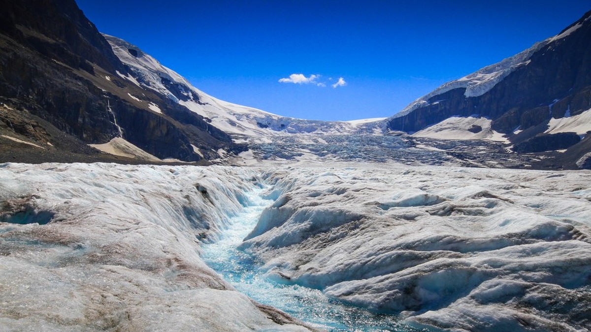 Athabasca-Gletscher in Columbia Island, British Columbia, Kanada