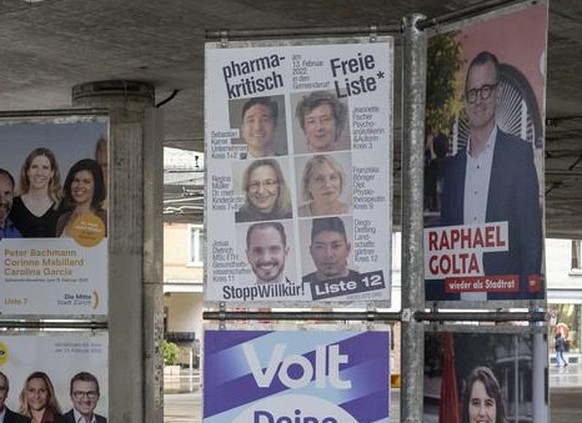 Die Freie Liste war auf den Zürcher Plakatwänden omnipräsent.