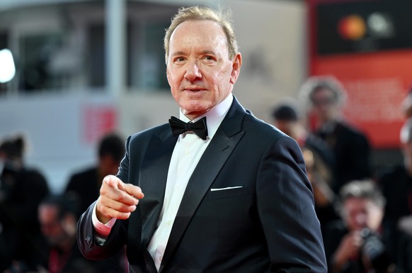 epa12341298 US actor Kevin Spacey attends the 'Filming Italy Venice Awards' during the 82nd annual Venice International Film Festival, in Venice, Italy, 31 August 2025. The film festival run ...