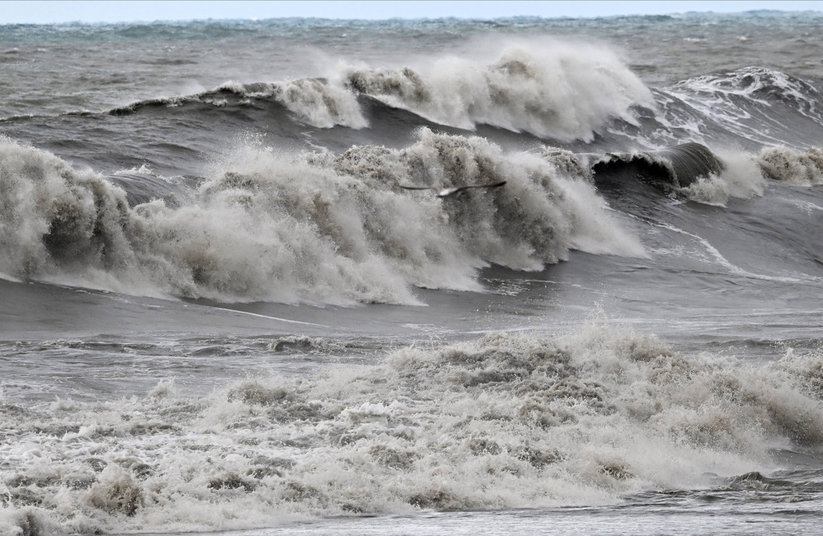 La tempête Bettina s'abat sur Sotchi, en Russie.