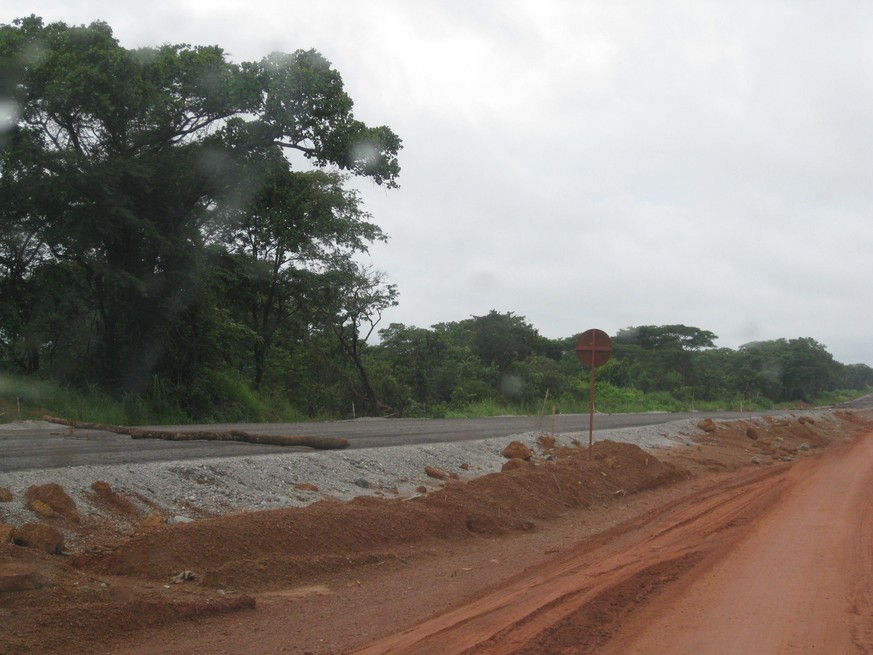 Strasse durch den Congo Pedicle.