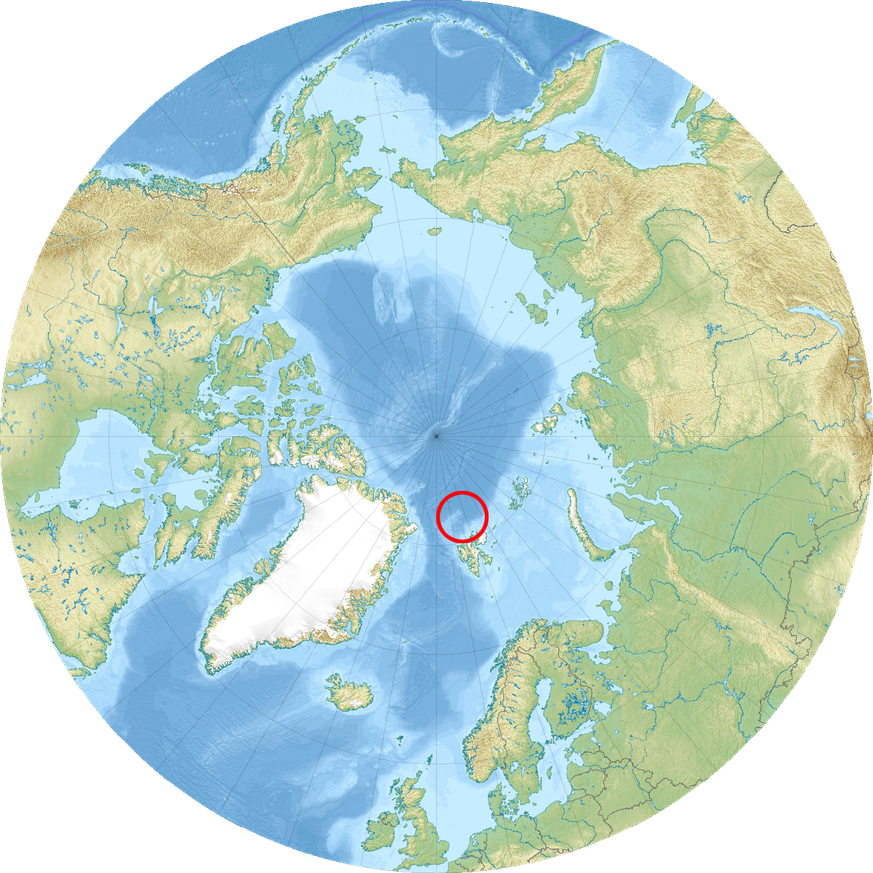 Nicht so tief wie der Marianengraben, aber näher beim Erdmittelpunkt: Litketief im Nordpolarmeer.&nbsp;