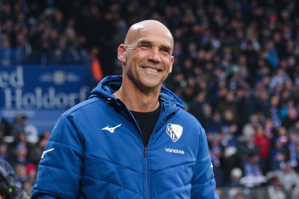 21.01.2023, Fussball, Saison 2022/2023, 1. Bundesliga, 16. Spieltag, VfL Bochum 1848 - Hertha BSC Berlin, Cheftrainer Thomas Letsch VfL Bochum 1848, xRHR-FOTO/DEx *** 21 01 2023, Football, Season 2022 ...