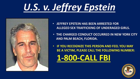 epa07704663 An undated handout photo made available by the US Attorney Southern District of New York showing Jeffrey Epstein. The US Attorney Southern District of New York state that they are appealin ...
