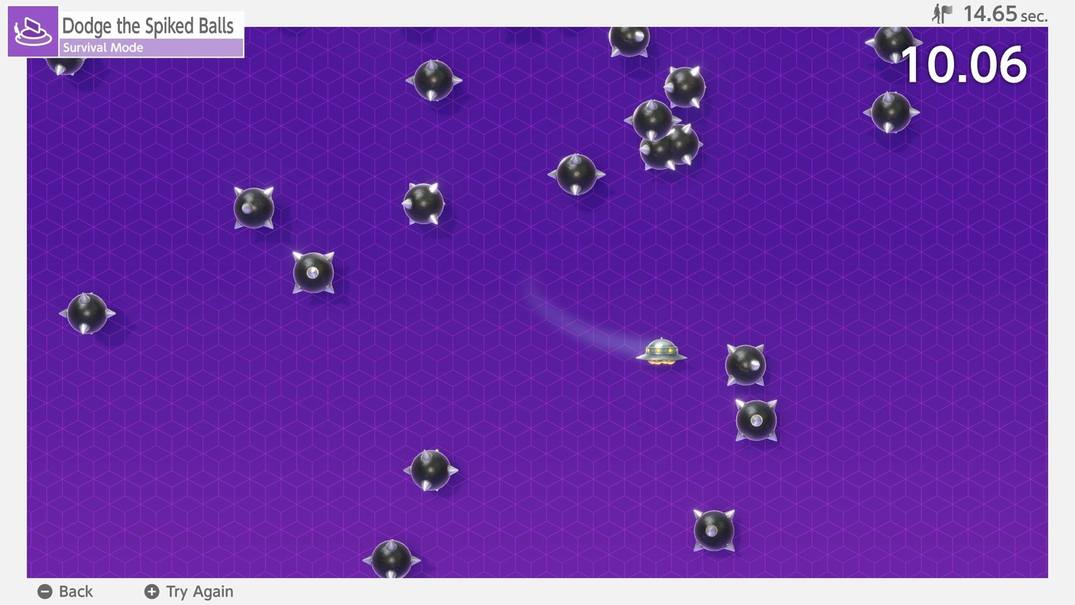 Dieses simple Ausweich-Geschicklichkeits-Game sorgt für kurzweiligen Spass.