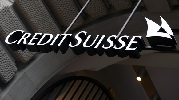 FILE - The logo of the Swiss bank Credit Suisse is seen on a building in Zurich, Switzerland, Oct. 21, 2015. A Singapore court ruled Friday, May 26, 2023, that Credit Suisse owes billionaire and forme ...