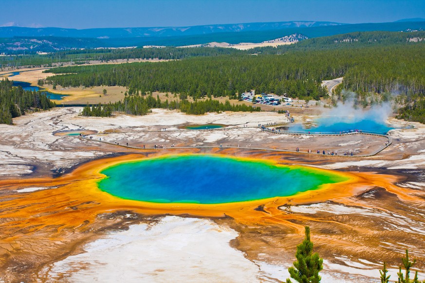 Die geologische Aktivität lässt heisse Quellen entstehen.