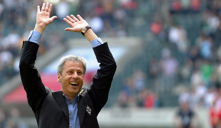 Aus erfolgreichen Zeiten: Lucien Favre hatte in Mönchengladbach sehr oft Grund zum Jubeln.