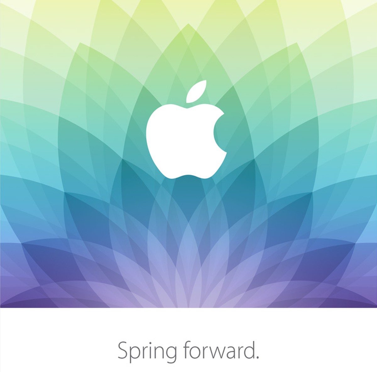 Mit dieser Illustration lädt Apple die Journalisten ein.