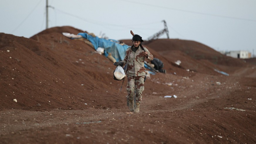 Kämpfer der syrischen Rebellen nahe der Stadt Aleppo.&nbsp;