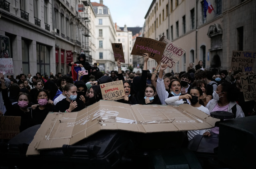 Schülerprotest Frankreich Lyon
