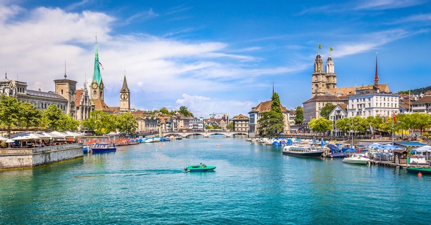 Zugegeben: Ganz so sonnig ist es in Zürich nicht immer.