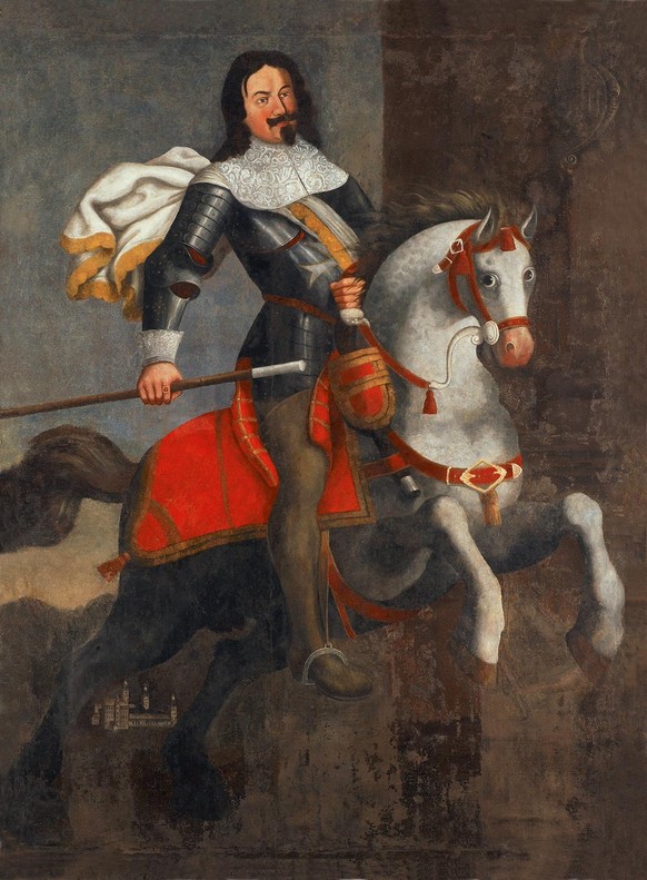 «Le roi du simplon», Kaspar Stockalper, stand 1669 im Zenit seiner Macht. Das Bild ist im Rittersaal des Stockalperschlosses zu bewundern.
