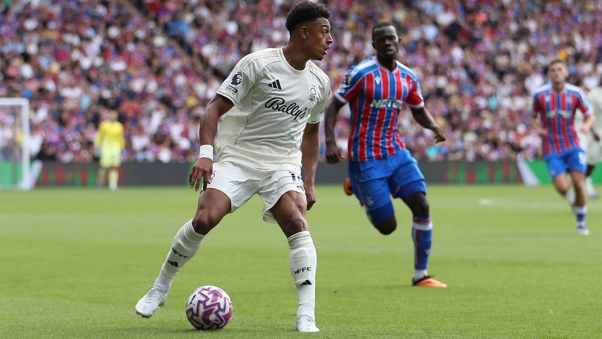 24th August 2025 Selhurst Park, Selhurst, London, England Premier League Football, Crystal Palace versus Nottingham Forest Dan Ndoye of Nottingham Forest PUBLICATIONxNOTxINxUK KatiexChan