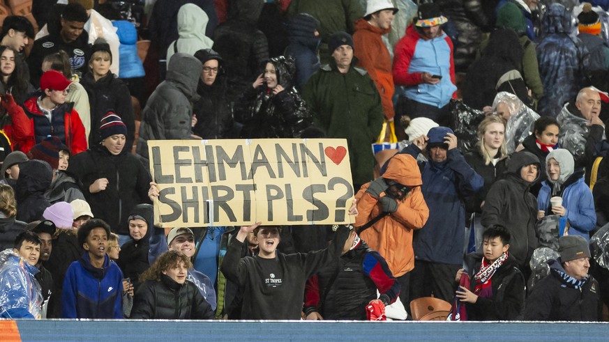 Supporters cheers for Alisha Lehmann during the FIFA Women&#039;s World Cup 2023 soccer match between Switzerland and Norway at Waikato Stadium in Hamilton, New Zealand on Tuesday July 25, 2023. (KEYS ...